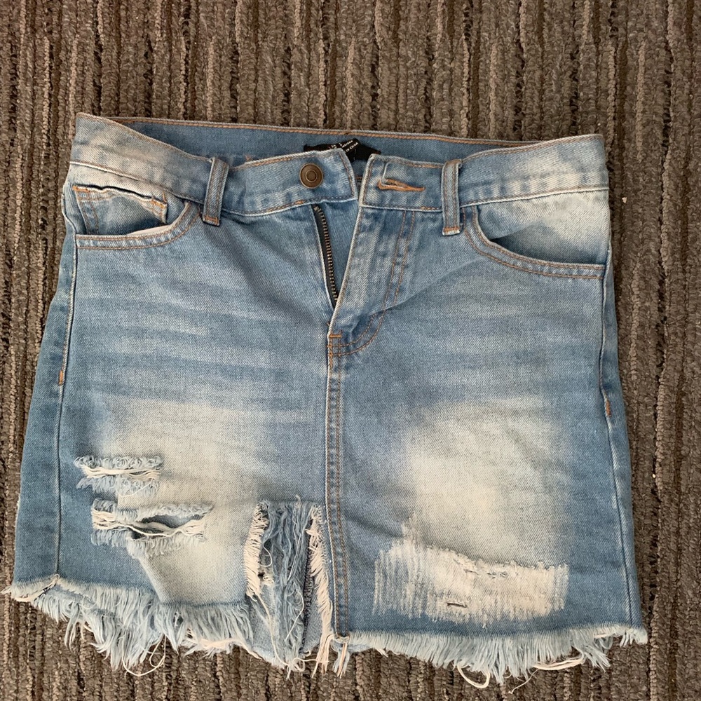 forever 21 jean skirt